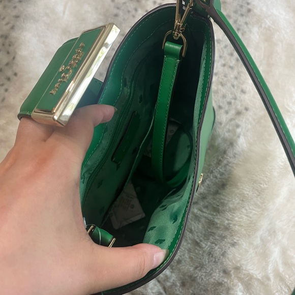 Kate Spade Green Leather Bucket Bag - Picture 4 of 8
